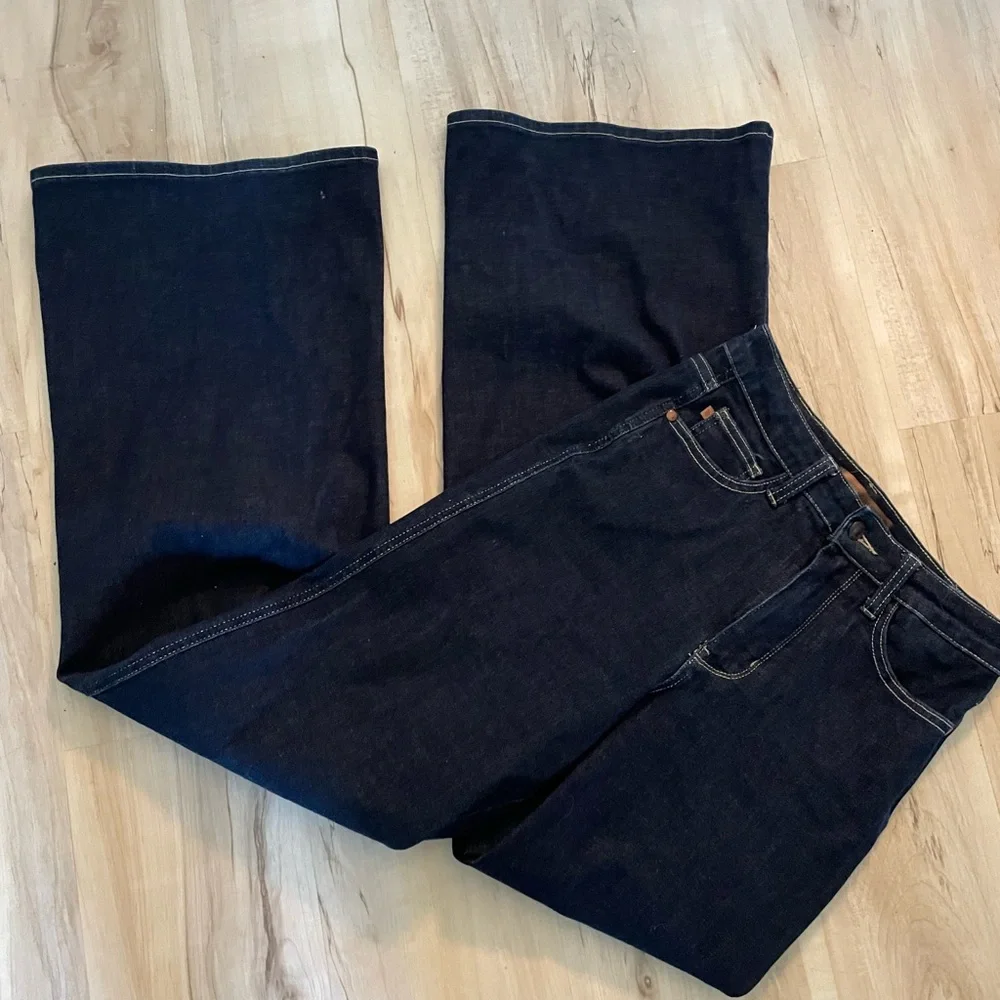Judy Blue Dark Blue Retro Wide-Leg Jeans
